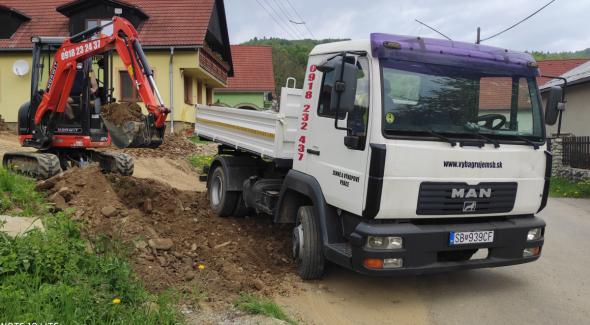 Zemné a výkopové práce Prešov / Sabinov